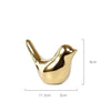 Nordic Golden Ceramic Bird Decoration for Modern Home Decor