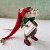 Handmade Felted Mouse Decoration | Eco-Friendly Wool | Holiday Ornament & Gift