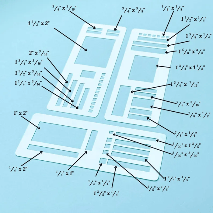 Journal Stencil Set | Reusable Mylar Templates | Bullet Planner & Scrapbook Accessories