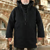 Men’s Wool Outdoor Jacket | Storm-Ready Insulated Anorak with Hood & Kangaroo Pocket