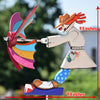 Handmade Garden Windmill | WhimsyMill™ Bird & Animal Design | Wood & Stainless Steel | Outdoor Décor