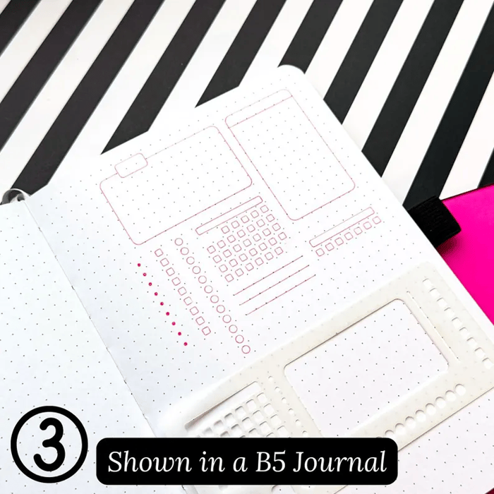 Journal Stencil Set | Reusable Mylar Templates | Bullet Planner & Scrapbook Accessories
