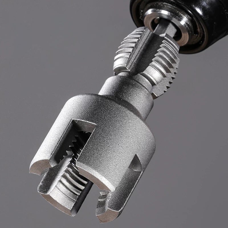 Pipe Threading Tool | Dual-Function Internal & External Threads | 40Cr Alloy Steel | 1/2" or 3/4"