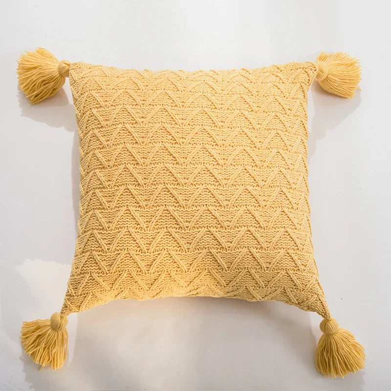 Soft Knit Chenille Cushion Cover 18x18 Inch