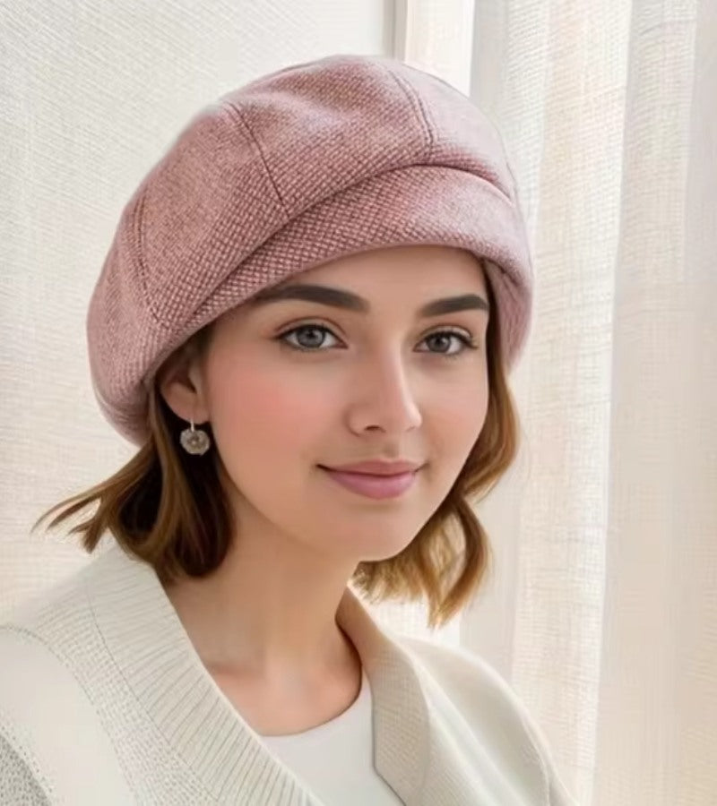 Women’s Elegant Cap | Parisian Chic Style | Breathable Soft Fabric | One Size