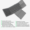 Foldable Bluetooth Keyboard with Touchpad | Portable Wireless Mini Keyboard for Windows, Mac, iOS & Android
