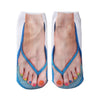 Women’s Crew Socks | Manicure Nail Art Print | Breathable Cotton Blend | Fashion Statement Daily Wear