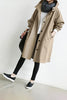 Waterproof women's trench coat with hood
