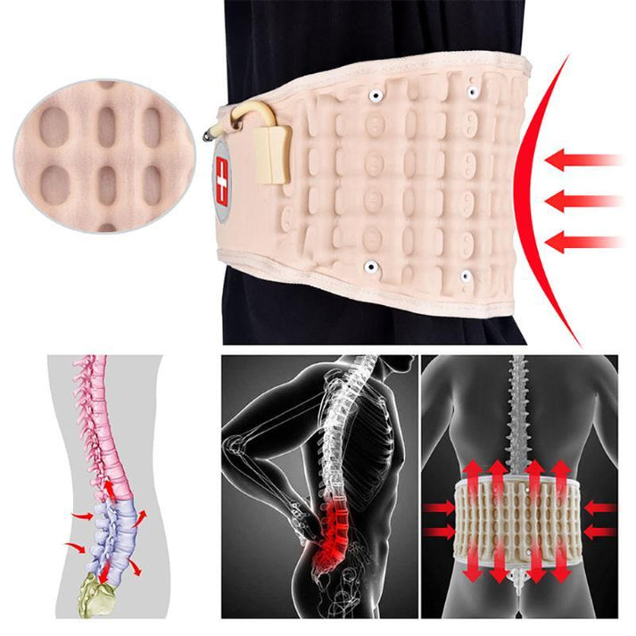 Lumbar Decompression Belt | Back Support Brace for Pain Relief & Posture | Adjustable 73–122cm