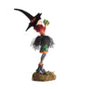 Halloween Witch Figurine | Handcrafted Resin with Realistic Hair | Collectible Tabletop Decoration | 18 in