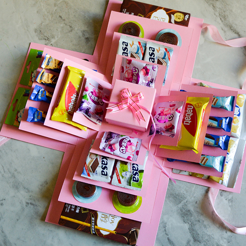 DIY Exploding Gift Box | 5-Layer Nesting Design | Customizable Surprise Box for Special Occasions