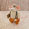 Handmade Felted Mouse Decoration | Eco-Friendly Wool | Holiday Ornament & Gift