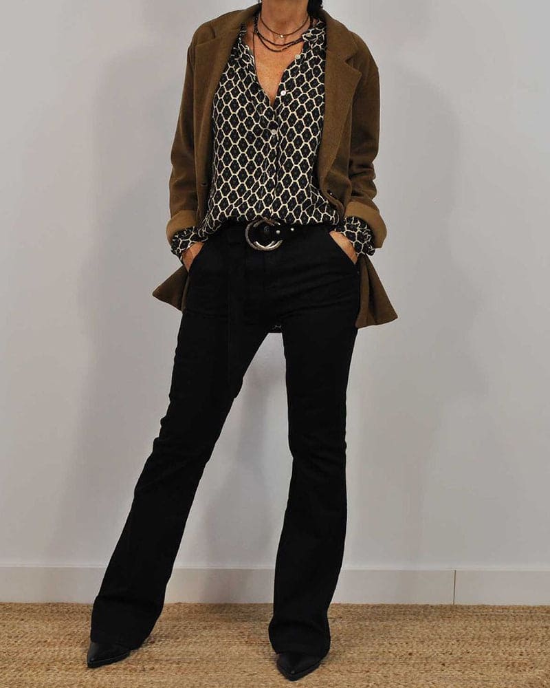 Jade | Elegant Midi Shirt in Relaxed Fit for Women