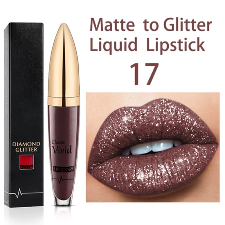 Lip Gloss Set | Long-Lasting Matte & Glitter Finish | 18 Colors | Waterproof