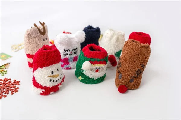 MerryFeet™ Cozy Christmas Socks | Plush Coral Fleece | Warm Winter Gift Box
