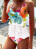 Youthful floral sleeveless swimwear