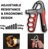 Adjustable Hand Grip Strengthener | 5–100KG Resistance | Rep Counter | Non-Slip Handles