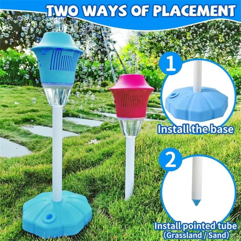 Bubble Lamp with LED Lights & Music | Portable Leak-Proof Party Decor | 30×19cm