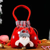 Christmas Gift Bags | Reusable Fabric with Drawstring | Santa, Snowman & Reindeer Patterns | 2 Sizes