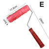 Embossing Paint Roller | Patterned Wall Decoration Tool | Rubber Roller with Handle