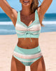 Avencea | Contrast Print Bikini Swimsuit