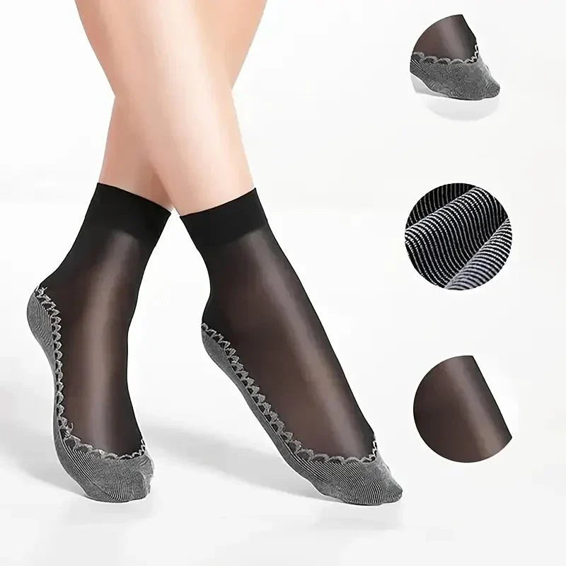 Women’s No-Show Socks | Anti-Slip Cotton Blend | Breathable & Durable Everyday Wear