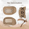 Flat Hair Claw Clip | No-Pinch Comfort Design | Strong Hold for Thick & Fine Hair