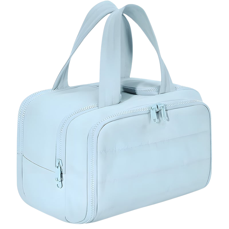 Women’s Travel Toiletry Bag | Waterproof Lining | 4 Compartments | Upright Full-Open Design | 11 × 6.3 × 9.4 in