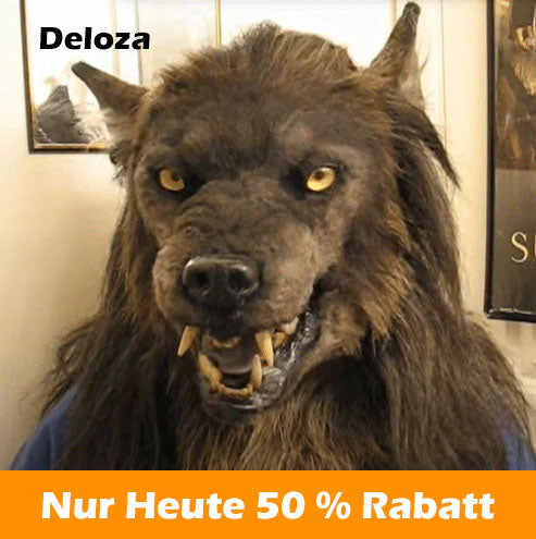 WolfMask™ Kopfbedeckung Kostümmaske | 50% Rabatt