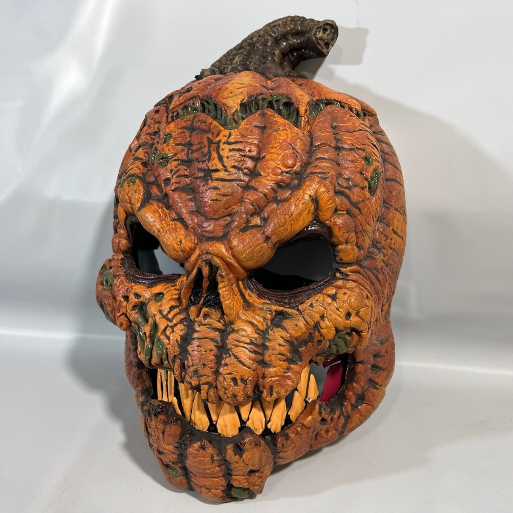 Halloween Pumpkin Mask | Ani-Motion Moving Mouth | Overhead Costume Prop