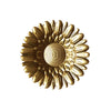 Elegant Round Gold Metal Wall Hanging Decoration