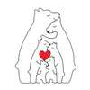 CozyBears™ Wooden Family Puzzle