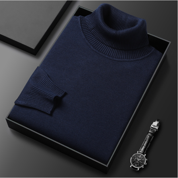 Men’s Turtleneck Sweater | Soft Cashmere Blend | Warm Winter Pullover | Classic Fit