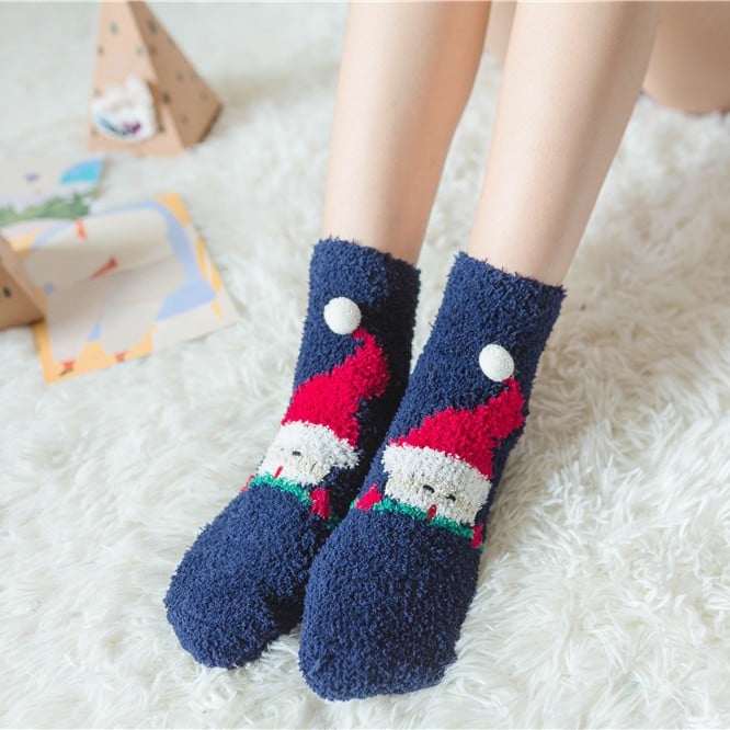 MerryFeet™ Cozy Christmas Socks | Plush Coral Fleece | Warm Winter Gift Box