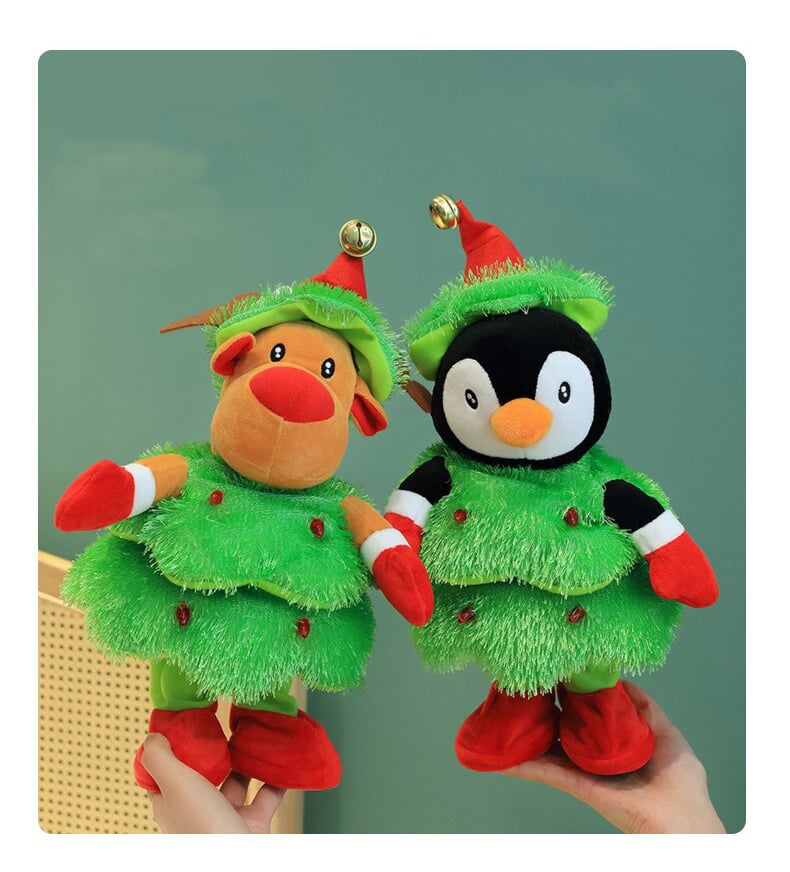 Christmas Singing & Dancing Plush Toy | Animated Holiday Decoration | 38–40cm