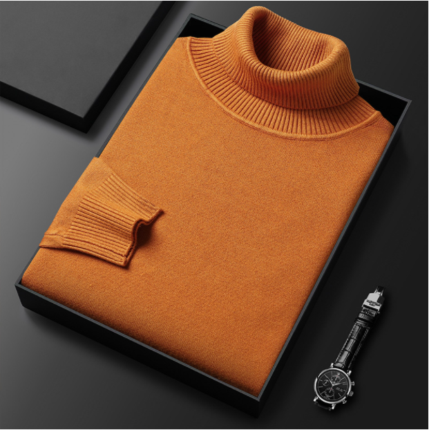 Men’s Turtleneck Sweater | Soft Cashmere Blend | Warm Winter Pullover | Classic Fit