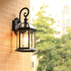 Vintage E27 LED Wall Sconce - Black Bronze Outdoor Light Fixture for Porch, Yard, Garden