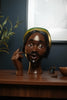 Incense Burner Statue | Artistic Resin Design | Backflow Smoke Effect | 7.8 in