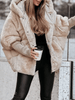 Women’s Winter Jacket | Faux Shearling Coat with Hood | Warm Zip-Up Sherpa Style S–3XL