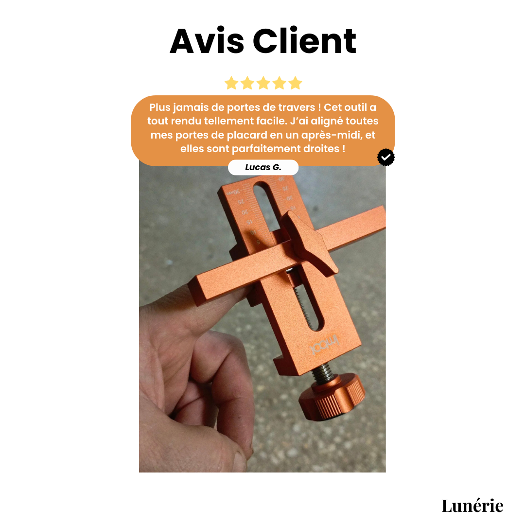 DoorFix™ Door Alignment Tool | Reinforced Aluminum | Precise Closet & Cabinet Installation