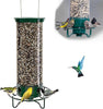 Squirrel-Proof Bird Feeder | Spinning Tube Feeder with 4 Ports & 5 lb Seed Capacity