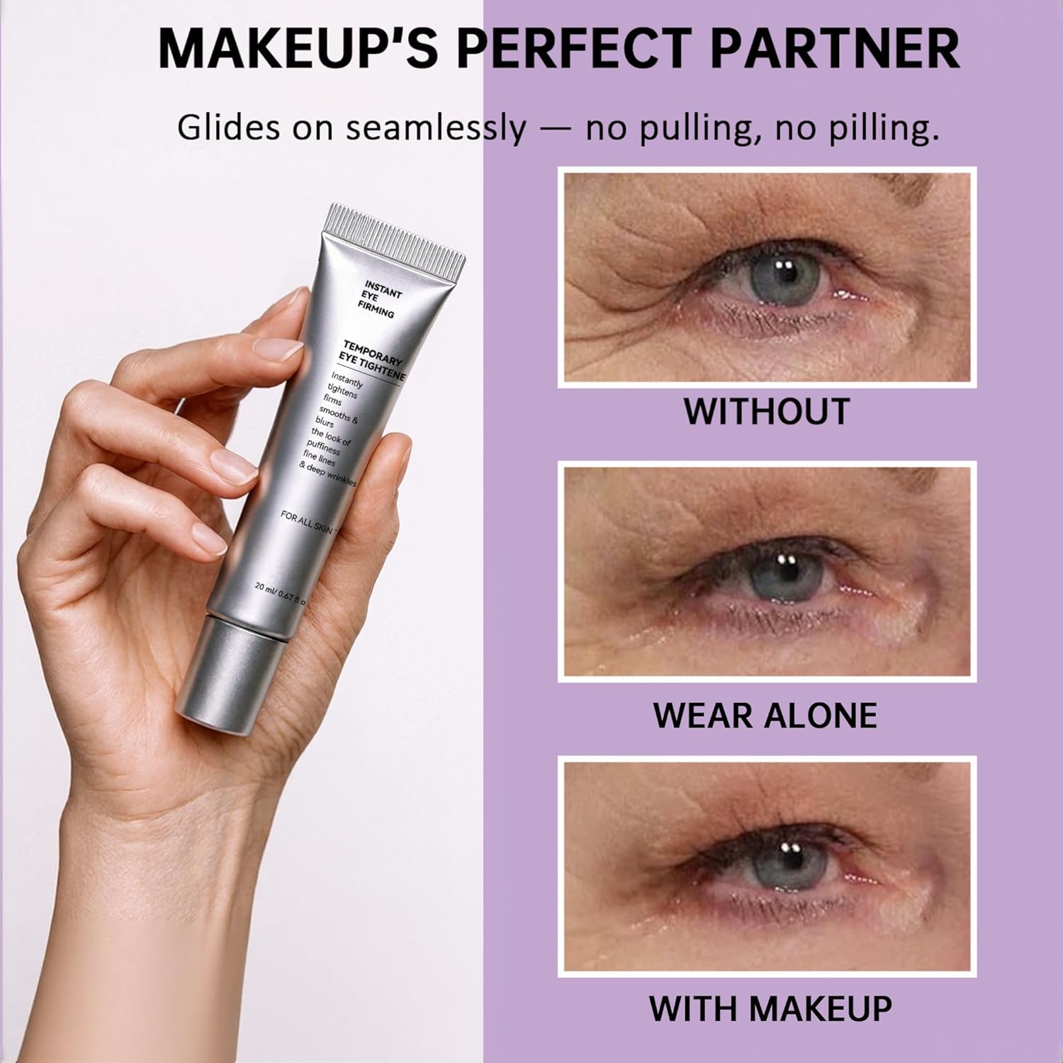 Eye Tightening Cream | Instant Firming & Brightening Formula | Reduces Puffiness & Wrinkles | 15ml