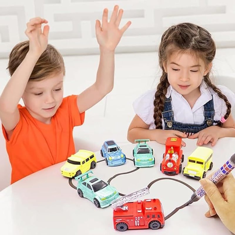 Magic Car Track Toy | Line Following Car | Creative STEM Play Set | Kids Interactive Gift