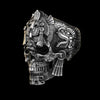 Men’s Sterling Silver Skull Ring | GrimSkull™ Handcrafted Statement Jewelry | 100% Silver