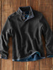 Men’s Casual Shirt | Stand Collar | Long Sleeve | Solid Color | Spring/Autumn