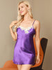 Heidi Fashion | Sexy Silk Nightgown with Nant and Criss-Cross Detail
