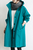 Waterproof women's trench coat with hood