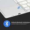 Foldable Bluetooth Keyboard with Touchpad | Portable Wireless Mini Keyboard for Windows, Mac, iOS & Android