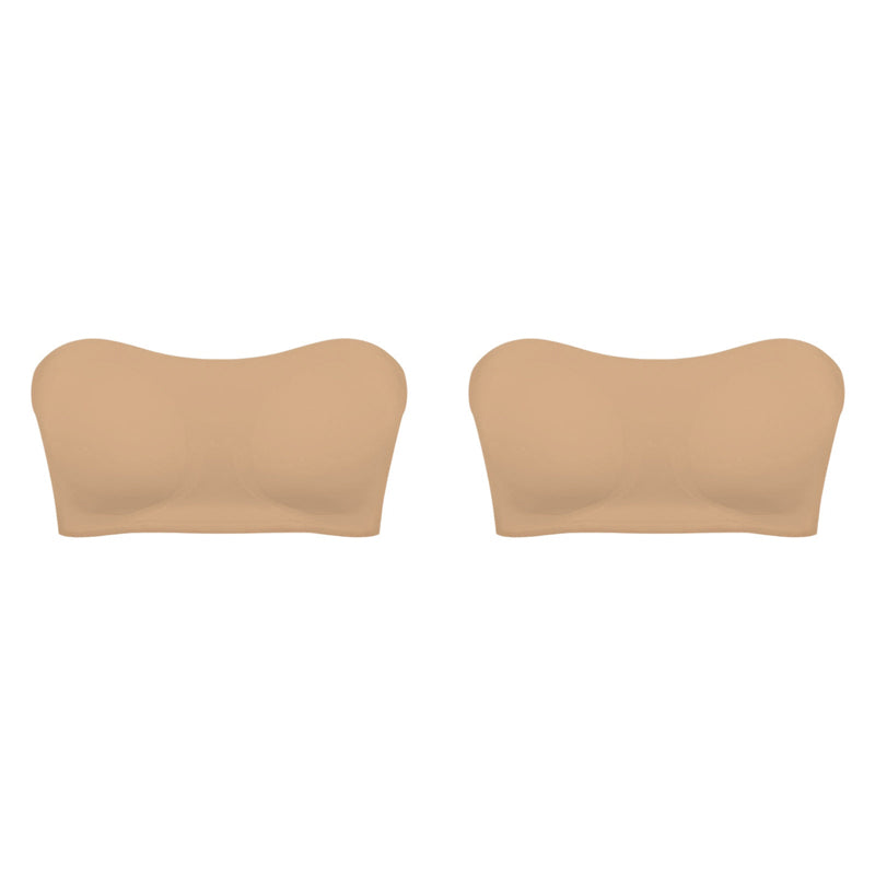 Women’s Strapless Bra | Grip-Sure Side Closure | Seamless Invisible Support | Cloud-Soft Nylon