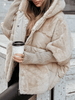 Women’s Winter Jacket | Faux Shearling Coat with Hood | Warm Zip-Up Sherpa Style S–3XL